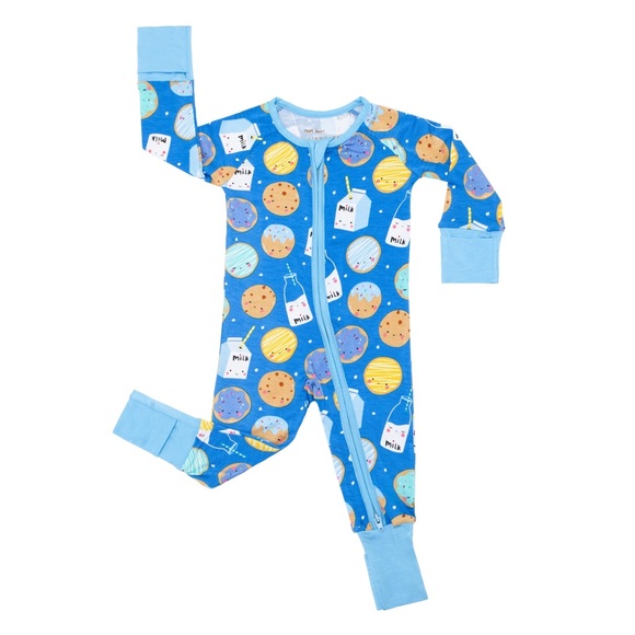 Little Sleepies Other - Little Sleepies footed double zipper bamboo onesie